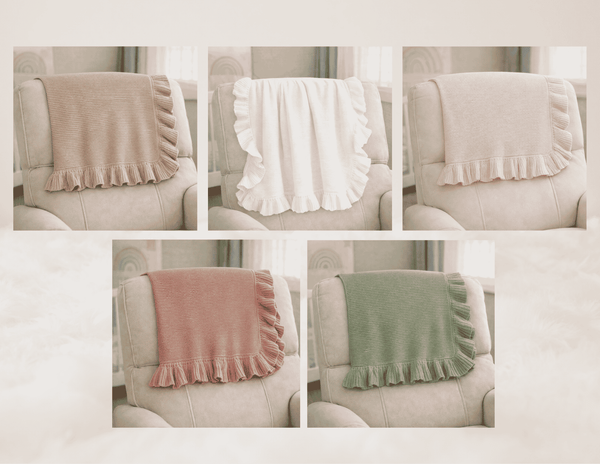 Ruffle Knit Blanket